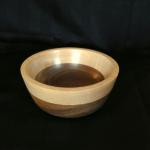 Maple and walnut bowl.